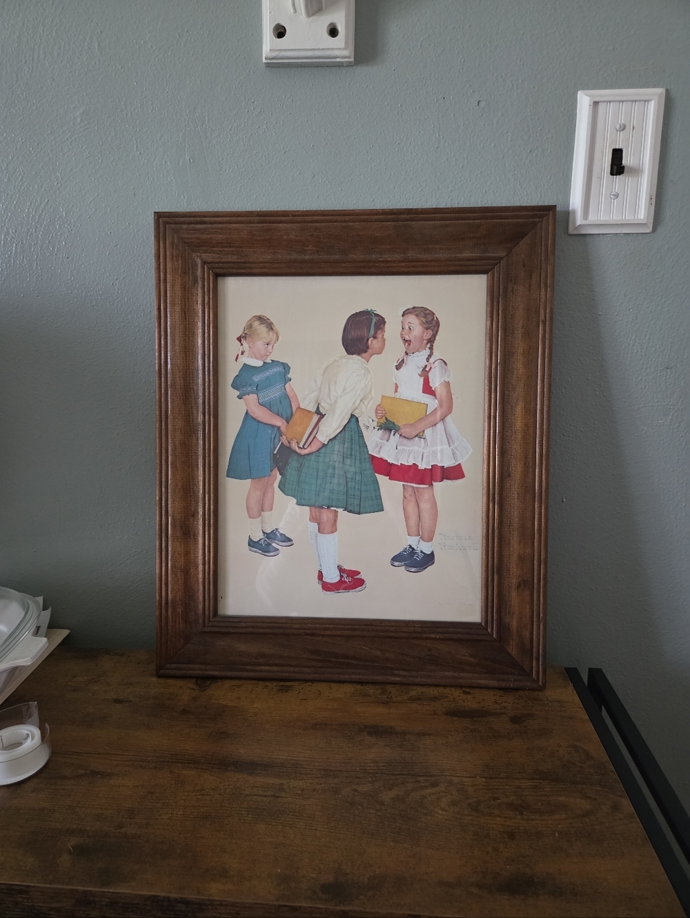 Norman Rockwell Framed Print.